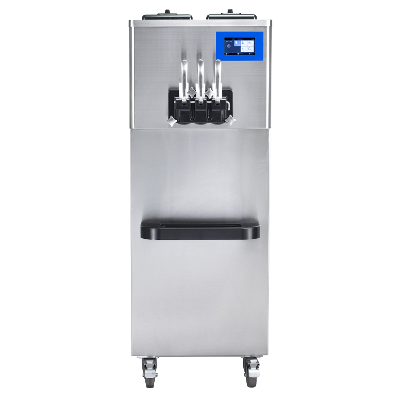 BQ332-Y Soft Ice Cream Machine with Standby Mode, Mix Low Light Alerts, Syrup System.