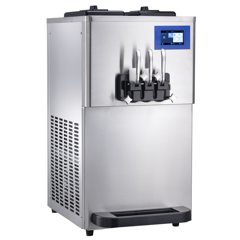 BQ332A-G High Ice Cream Overrun Soft Serve Freezer Gear Pump, Standby Mode, Hopper Agitator, Low-mix Alert, HT.