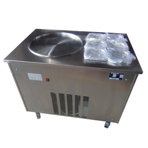 WF1120-6Y Fried Ice Cream Machine - Single Round Pan 500 with 6 GN Topping Containers